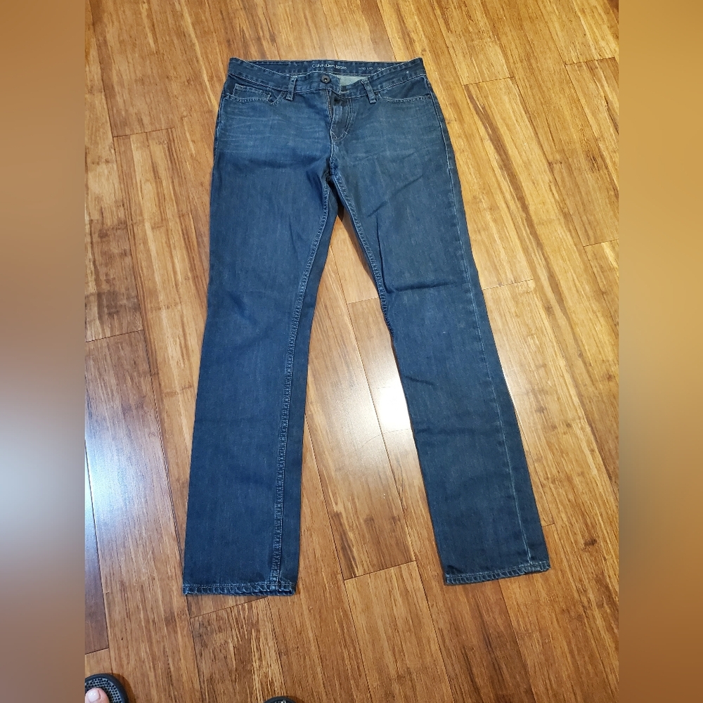 Calvin Klein Men's Indigo Slim Straight Jeans